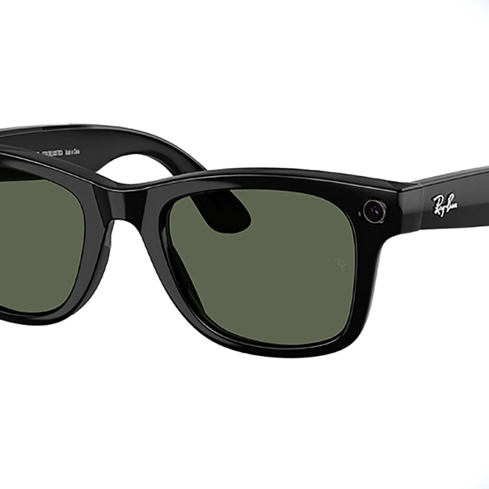 Ray-Ban Black Frames with Green Lenses Classic Wayfarer